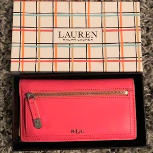 Gorgeous Ralph Lauren Pink/Coral Wallet